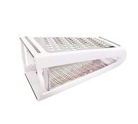 jieGorge Box Cheese Grater - 2-Sided Stainless Steel Cutter and Shredder for Cheeses, Kitchen，Dining & Bar for Easter Day (White)