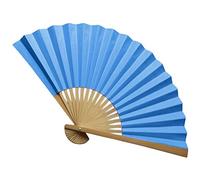 jieGorge Chinese Style Hand Held Fan Bamboo Paper Folding Fan Party Wedding Decor, Fans for Easter Day (L)