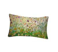 jieGorge Flower Printing Sofa Bed Home Decoration Festival Pillow Case Cushion Cover C, Pillow Case for Easter Day (C)