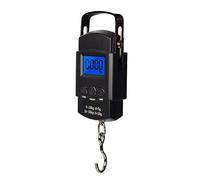 jieGorge Hand LCD Electronic Digital Scale Travel Fish Luggage Hanging Hook Weight, Kitchen,Dining & Bar for Easter Day (Black)