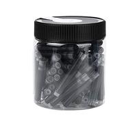 jieGorge JINHAO 80PCS Fountain Pen Ink Cartridge Refills Black And Blue 35ml, Office & Stationery for Easter Day (Black)