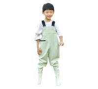 jieGorge Kids Jumpsuit Girls Rain Bib Pants Children's Water Play Jumpsuit Adjustable Strap Clothes with Pocket for Boys and Girls to Catch Fish Rain Boots Rain Pants Beach Green