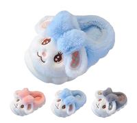 jieGorge Kids Plush Slippers Cute Cartoon Panda Fall Winter Slip-On Slippers Children's Fuzzy Soft Warm Memory Foam House Shoes, Non-Slip Indoor Outdoor Shoes for Boys Girls