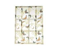 jieGorge Rod Liftable Kitchen Bathroom Window Roman Curtain Floral Sheer Voile Valances, Home Textiles, for Easter Day (M)