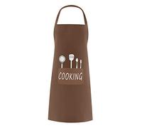 jieGorge Unisex Parent Adult The Family Kitchen Lovely Print Family Aprons Kitchen Apron, Kitchen?Dining & Bar for Easter Day (Brown)
