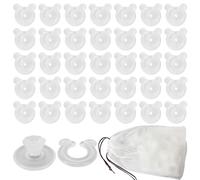 Jiehaojia 36 Pcs No-Pin Duvet Clips, Non-Slip Quilt Cover Fasteners with Locking Clasp,Needle-Free, Easy to Install & Remove,Keeps Duvet Insert Securely in Place