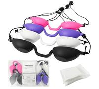 Jiehaojia 4Pcs Adjustable Protective Goggles for Red Light Eye Protection,Safety Tanning Goggle for Women Sun Bed Tanning Eyewear Sunbed Glasses for Sunbathing IPL LED Light Process