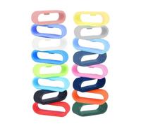 Jieinyin 16pcs for Compatible for Disney Magic Band+ & Band2.0 Holder Protectors, Multi-Color Anti-slip Silicone Fastener Clips Loops Accessories Compatible with Disney Magic Bands