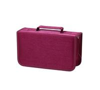 jiejack CD Cases Set of 128 Premium (for CD/DVD/Blu-ray) - CD Storage DVD Storage, CD Case Robust Storage for Collectors (Wine Red)