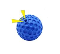 jiejack Dog Bone Sound Toy Meat Corn Aroma Bacon Flavour TPR Rubber Chew Resistant Teeth Cleaning Self-Employment for Medium Small Dogs (B)