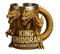 jiejack Godzilla Personalized 3D Coffee Mug, Creative Relief Cups, Gift for Movie Lovers, Fans Gift Idea, Drinking Glass with 3D Design (E)