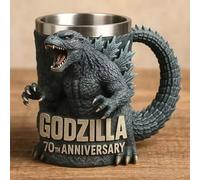 jiejack Godzilla Personalized 3D Coffee Mug, Creative Relief Mug, Gift for Movie Lovers, Fans Gift Idea, Drinking Glass with 3D Design (A)