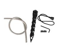 jiejack Window Breaker & Wire Whip - Multifunctional Tactical Self Defense Whip with Glass Breaker - Portable Emergency Tool for Car, Camping & Safety