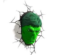 jiejieyang Marvel Avengers LED Wall Lamp, Bedroom Living Room 3D Creative Light, Ironman, Green, Polycarbonate, Wood