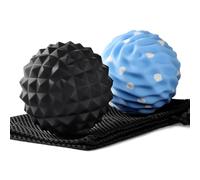 JIEJUNJIE Massage Ball Set - Myofascial Release Balls for Back, Neck,Shoulder Relief, Deep Tissue Massage & Trigger Point Tool with Mesh Bag for Gym or Home Use