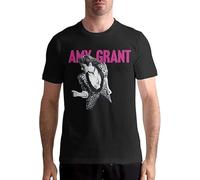 JIEKXAONF Men's Amy Grant Unguarded Breathable Outdoor Short Sleeve T-Shirt Black
