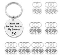 Jielahua 24PCS Thank You Gifts for Women Keychains Appreciation Gift for Employee Coworker Friend Keyring Thanksgiving Present for Friends Coworker Men Boss Mentor Professor Graduation Birthday