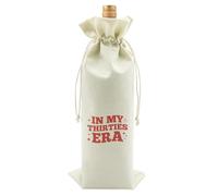 Jielahua 30 Years Old Gifts for Best Friend Wine Bottle Bag with Drawstring | 30th Birthday Gifts for Women Wine Gift Bag for Birthday Party Gift for Female Mum Wife Daughter Sister Girlfriend Decoration
