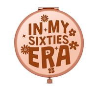 Jielahua 60th Birthday Gifts For Women Makeup Mirror 60 Year Old Gift Ideas Funny Turning 60 Year Old Birthday Present Mirror Funny 60 Bday Present Idea For Women Friends Daughter Sister Mom