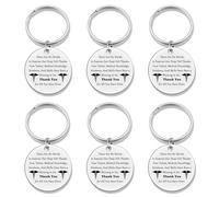 Jielahua 6PCS Doctors Appreciation Gifts Keychain Thank You Doctors Day Gift Ideas Keyring Doctor Appreciation Present for Women Men Thanksgiving Graduation Retirement Birthday Present