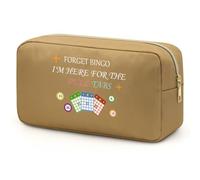 Jielahua Bingo Gift for Women Makeup Bag Bingo Lover Gift Bingo Themed Zipper Pouch Bingo Gifts for Gambling Lovers Cosmetic Bag Bingo Game Gifts Casino Lover Gift Gambler Gift Bingo Themed Gift
