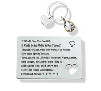 Jielahua Romantic Gifts for Men: Engraved Wallet Card - Silver, 1 Pack