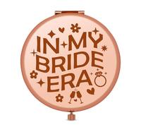 Jielahua Wedding Gifts for Bride Compact Makeup Mirror Brides Gifts for Bride to Be Bridal Shower Gift Engagement Gift Folding Compact Makeup Mirror for Friend Sister Wedding Present