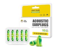 JIELIANGLI Ear Plugs for Sleeping - 5 Pairs, 35dB Noise Reduction Sponge Earplugs With Case, Soft Foam Noise Cancelling
