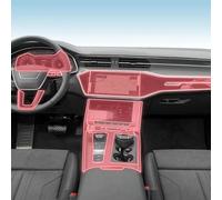 JIELIOP Car Interior Center Console Transparent TPU Protective Film Anti Scratch Sticker LCD Screen PPF,for Audi A6 A7 C8 2019-2024