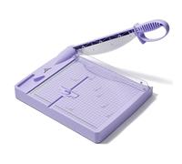 JIELISI Heavy Duty Guillotine Paper Trimmer Cutting Performance up to 30 Sheets,12 Inch Cut Length A4 Manual Paper Cutter Scrapbooking Tool with Safety Guard and Blade Lock（Purple）