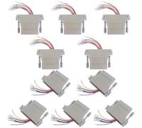 Jienk 10PCS DB25 to RJ45 Modular Adapter, RS232 DB25 to RJ45 Female Jack Ethernet Adapter(5×DB25 Male to RJ45, 5×DB25 Female to RJ45)