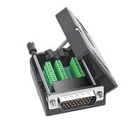 Jienk DB26 Solderless Breakout Connector, RS232 D-SUB Serial to 26 Pin Port Terminal Solderfree Adapters with Case Accessories (Male)