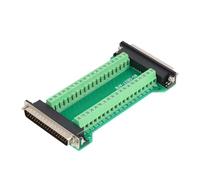 Jienk DB37 Male to Female Terminal Breakout Board, RS232 D-SUB Serial to 37pin Port Terminal Gender Changer Solderfree Connector