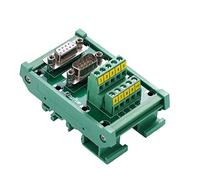 Jienk DB9 Male/Female D-SUB Din Rail Mount Interface Module, RS232 Serial D-sub 9Pin Port Terminal Block Breakout Board