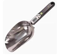 Jieotwice Stainless Steel Electronic Digital Display Weighing Scale, Automatic Weighing Shovel, Melon and Fruit Feed Measuring Shovel(Black)