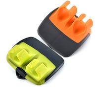 JIEOU Vegetable Peeler, 2 Pcs Palm Peeler with Stainless Steel Blade, Hand Vegetable Peeler for Peel Pumpkin, Carrot, Cucumber, Potato and More