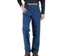 JIER Men's Loose Straight Leg Jean High Waisted Carpenter Jeans Plus Size Easy Pants (34,Blue)