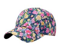 JIER Women's Floral Print Snapback Casual Baseball Hat Cap Floral Print Visor Casual Baseball Hats Caps (Multicolor 4,One Size)