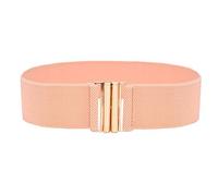 JIER Women's Stretch Elasticated Wide Dress Belts Ladies Wide Elastic Waist Belt Cinch Stretch Waistband Waist Strap (Pink,One Size)