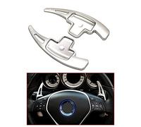 JIERS Car shift paddles, For Mercedes Benz W176 W246 C117 W212 W204 X156 W166 X166 R231 R172 2012-2015, Silver Steering Wheel Shifter Paddle Extension