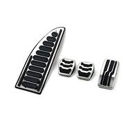 JIERS Pedal Pad Cover, For Ford Focus MK2 MK3 MK4 2005-2018 Mondeo Fusion KUGA, Car Accelerator Brake Clutch Rest Foot Pedal