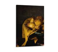 JIERUANYING Pear And Burlap Still Life Photography Wall Art, Wholesome Food Decor for Kitchen And Dining Room Artistic Wall Mural Modern Hanging Decor Poster12x18inch(30x45cm)