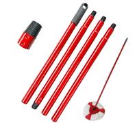 JIESHEPR Mop Replacement Handle for Vileda Spin Turbo/Turbo Smart/EasyWring Mop, 4-Section Adjustable Mop Pole 28.5" to 54.5", Only Mop Stick Included