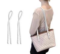 jiesinlov 2 Pcs Bag Microfiber Leather Strap Replacement Shoulder Straps for MK Basket Bags, White, W0.5in