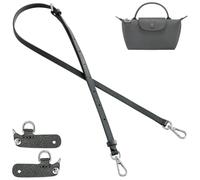 Jiesinlov Leather Bag Shoulder Strap Replacement Crossbody Adjustable Conversion Kit Fit for Mini Pouch(ANTHRACITE)