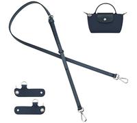 Jiesinlov Leather Bag Shoulder Strap Replacement Crossbody Adjustable Conversion Kit Fit for Mini Pouch(NEW-NAVY BLUE)
