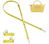Jiesinlov Leather Bag Shoulder Strap Replacement Crossbody Adjustable Conversion Kit Fit for Mini Pouch(LIME)