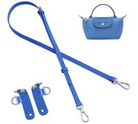 Jiesinlov Leather Bag Shoulder Strap Replacement Crossbody Adjustable Conversion Kit Fit for Mini Pouch(NEW-BLUE)