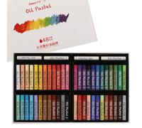 Jieso Super Soft Water-Soluble Oil Pastel Set 48 Brilliant Colours +4 Essential white, Perfect for Students, Artists, Art lovers at all level, Ideal for Drawing, Crafting and Creating artworks.