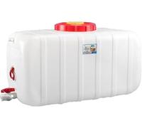 JIESOO 25L/50L/100L/150L/200L /300L Thick Plastic Water Tank, Container,Emergency Barrel with Spigot,Outdoor Hiking Hurricane(200L)
